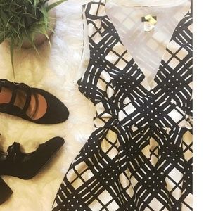 EUC Black and White JCrew top